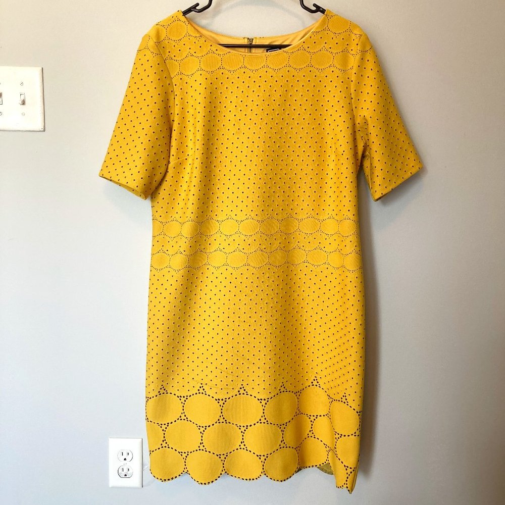 RMLL Yellow & Black Polka Dot Dress 16